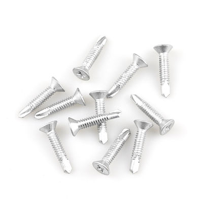 Sus410 Sus316 Cabri parafuso terraço Bi Metal A4 Ruspert cabeça plana parafuso auto-perfuração St4.8