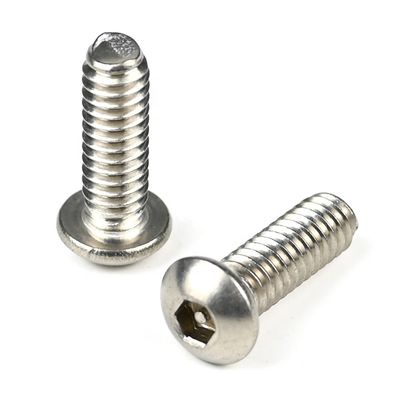 Aço inoxidável 304 cabeça de botão Allen resistente a adulterações Hex Full Thread Machinery Screws