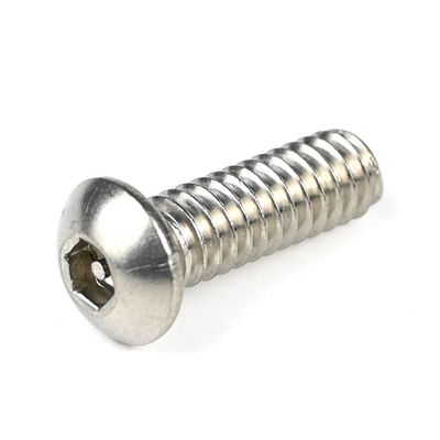 Aço inoxidável 304 cabeça de botão Allen resistente a adulterações Hex Full Thread Machinery Screws