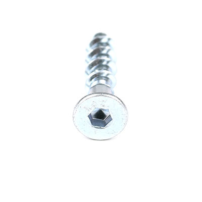 Revestimento de zinco Hex Socket cabeça plana de betão parafuso âncora auto-perfuração âncora M6 40mm