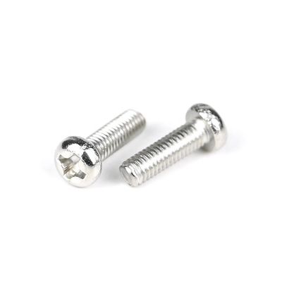 Pan Head Phillips Cross Recess Drive M3 para máquina de aço inoxidável para acesso à porta