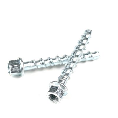 Parafusos para fixação de telhados de aço M8 Hex Flange Head Vertical Concrete Threaded Rod Hanger