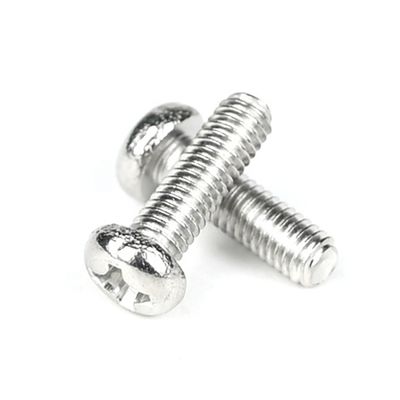 Pan Head Phillips Cross Recess Drive M3 para máquina de aço inoxidável para acesso à porta