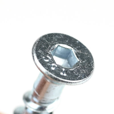 Bloco de concreto M6x50 Allen Csk Hex Bolt Branco Zinco cabeça plana auto-aperto parabraços de âncora