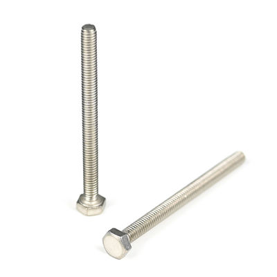 Aço inoxidável A4 316 Full Thread Hex Din 933 Bolto Máquina de fixação solar Bolto M4x50