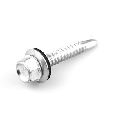 Prazo de pagamento T/T A4 de aço inoxidável cabeça hexadecimal bimetálico ST6.3 parafuso de auto-perfuração Epdm Lavadora para chapa de telhado