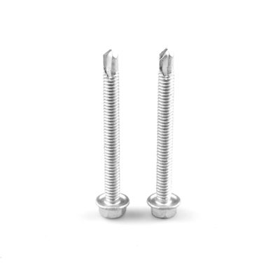 Unitek Bimetallic Hex Flange Head Screws ST6.3-20x65 Ruspert Auto-perfuração cabeça plana