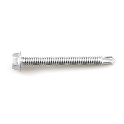 Unitek Bimetallic Hex Flange Head Screws ST6.3-20x65 Ruspert Auto-perfuração cabeça plana