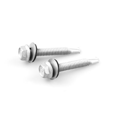 Parafusos de perfuração Epdm Bi Metal Hex Head para aço inoxidável de aço carbono Scm435 personalizado