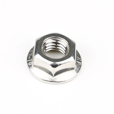 Din6923 A2 de aço inoxidável Hexagon Flange Nut M6 1mm