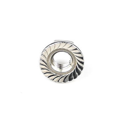 Din6923 A2 de aço inoxidável Hexagon Flange Nut M6 1mm