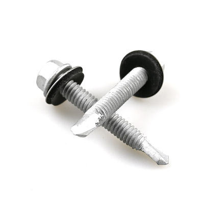 Parafusos de perfuração Epdm Bi Metal Hex Head para aço inoxidável de aço carbono Scm435 personalizado