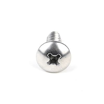 Parafuso de auto-aperto de chapa de metal de 12 mm com acionamento Phillips e cabeça redonda