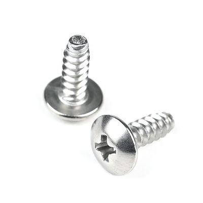 Parafuso de auto-aperto de chapa de metal de 12 mm com acionamento Phillips e cabeça redonda