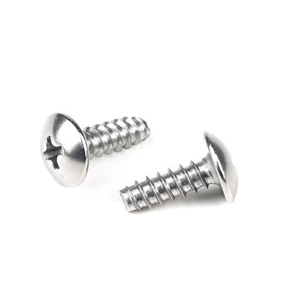 Parafuso de auto-aperto de chapa de metal de 12 mm com acionamento Phillips e cabeça redonda