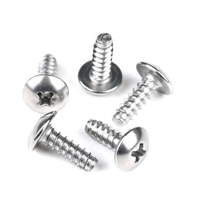 Parafuso de auto-aperto de chapa de metal de 12 mm com acionamento Phillips e cabeça redonda