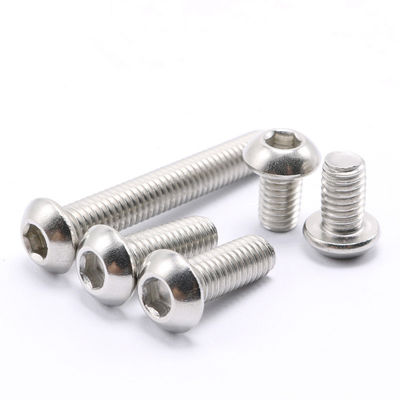 ISO aço inoxidável A2 Hexagon Socket Allen Botão cabeça parafusos Ss304 ISO7380 parafusos 100% teste QC