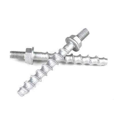Fino de zinco M10 Hex Flange Head Framing Bolts para túneis de metrô para parafusos de concreto de 12 mm