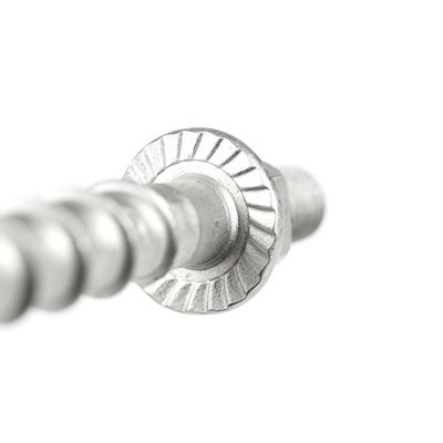 Fino de zinco M10 Hex Flange Head Framing Bolts para túneis de metrô para parafusos de concreto de 12 mm