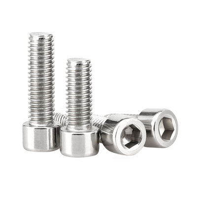 GB Standard M3-M12 304 aço inoxidável Hex Socket Fillister Cap Head Threaded Bolt A2-70