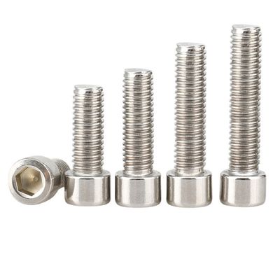 GB Standard M3-M12 304 aço inoxidável Hex Socket Fillister Cap Head Threaded Bolt A2-70