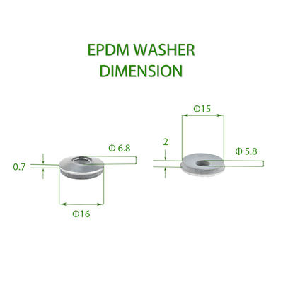 Prazo de pagamento T/T para a máquina de limpeza de vedação e parafusos de auto-perfuração hexadecimais de cor cinza Epdm