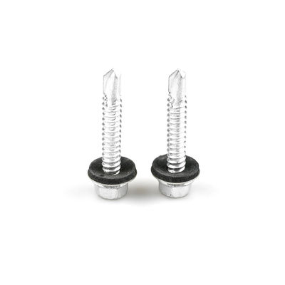 Raspert Finish Ecrã de telhado em aço inoxidável de cabeça hexadecimal Bimetallic Ss316 Ecrã de auto-perfuração com lavadeira Epdm para telhado
