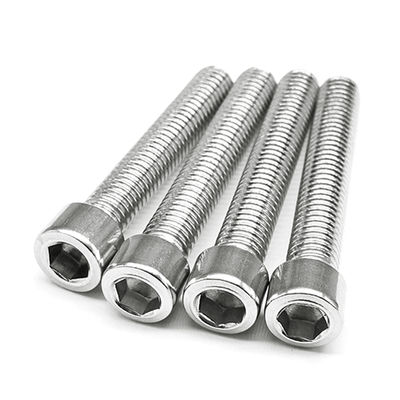 GB Standard M3-M12 304 aço inoxidável Hex Socket Fillister Cap Head Threaded Bolt A2-70
