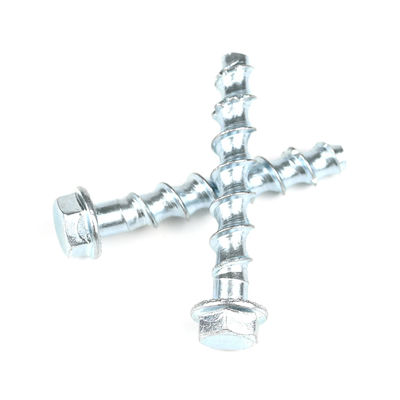 Parafusos de alvenaria de revestimento de zinco parafusos de betão parafusos hexadecimal parafusos de betão parafusos M8 60mm parafusos de aço carbono para cimento