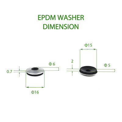 Lavadoras de borracha de Neoprene EPDM resistentes a altas temperaturas com junta de inserção de metal duráveis