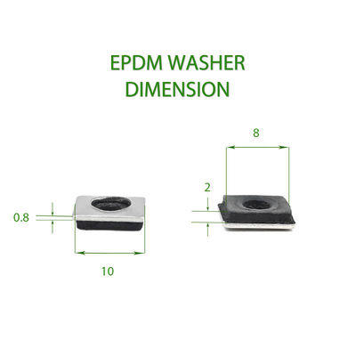 Lavadora de aço inoxidável 304 com juntas de borracha quadrada e material EPDM impermeável