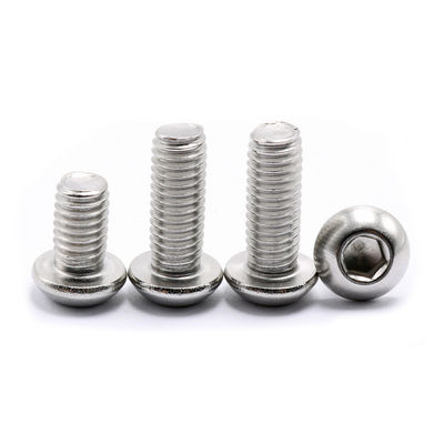 ISO 7380 A2 70 Ferro inoxidável Allen Bolt M6 M8 M10 Sus304 Bolt Button Head Hex Socket