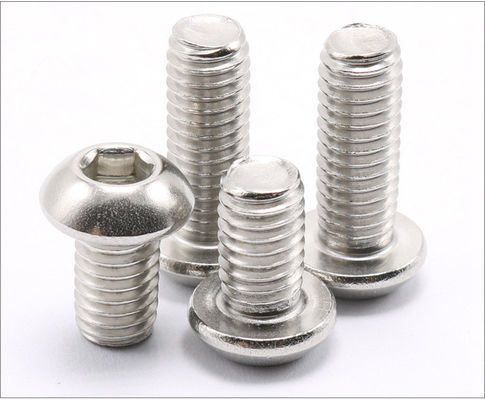 ISO 7380 A2 70 Ferro inoxidável Allen Bolt M6 M8 M10 Sus304 Bolt Button Head Hex Socket