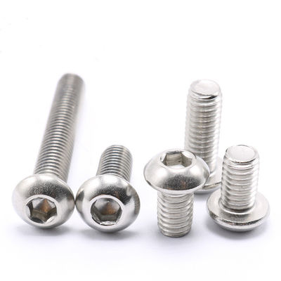 ISO 7380 A2 70 Ferro inoxidável Allen Bolt M6 M8 M10 Sus304 Bolt Button Head Hex Socket