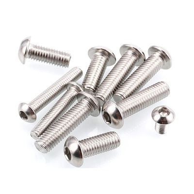 ISO 7380 A2 70 Ferro inoxidável Allen Bolt M6 M8 M10 Sus304 Bolt Button Head Hex Socket