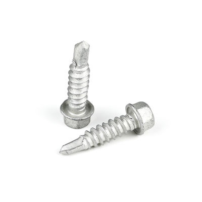 SS304 SS410 Parafusos de chapa de telhado de aço inoxidável Bi Metal St6.0 Parafusos de auto-perfuração de 27 mm