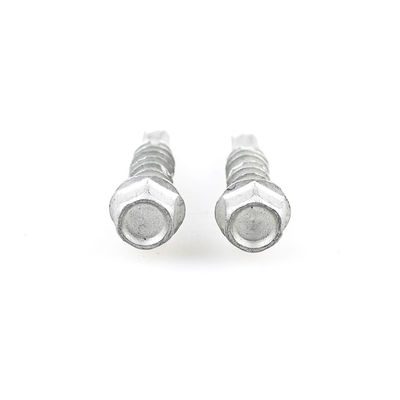 SS304 SS410 Parafusos de chapa de telhado de aço inoxidável Bi Metal St6.0 Parafusos de auto-perfuração de 27 mm