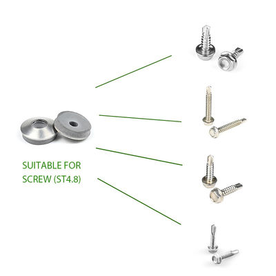 EPDM de aço de borracha Gasket Sealing Washer para Hex cabeça de perfuração parafuso suporte personalizado
