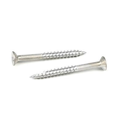 SUS410 Pozidriv 50 mm Flat Head Chipboard Screw para instalação de placas de fibra de cimento