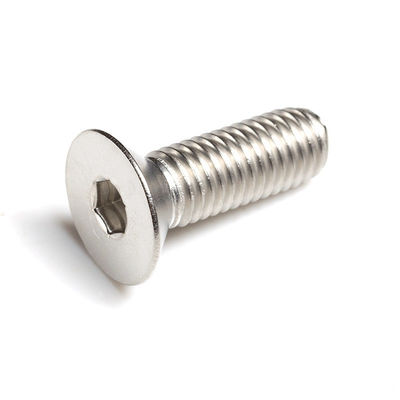 Din7991 A2-70 aço inoxidável 304 parafuso M4 M5 M6 M8 Flat Countersunk Socket Hex parafuso
