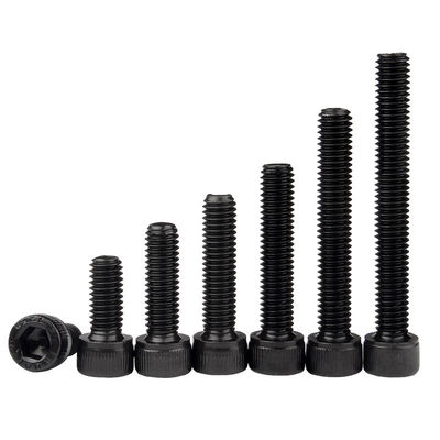 12.9 Grau de aço de liga preta óxido negro cabeça de enchimento Hex Socket Bolto Din912 Cap Allen cabeça de parafusos M3-M20