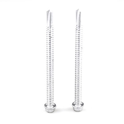 Cabeça hexadecimal de flange auto-perfuração auto-toque parafusos bimetais tornillos aço inoxidável