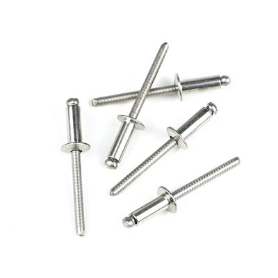 Dimensão personalizada Ss316 Cúpula de aço inoxidável Countersunk Pop Rivet Metal Open End Rivets Cego