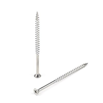 ISO Standard 3 Inch Phillips Chipboard Flat Head Anti-Slip Self Tapping Screw para Decking