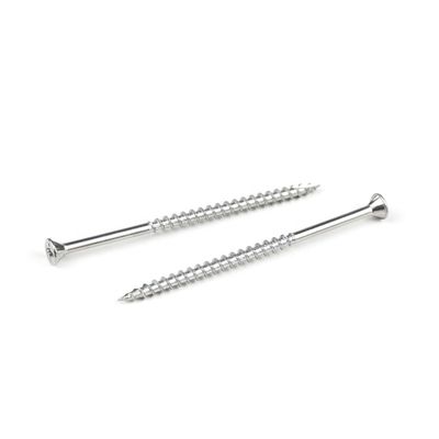 ISO Standard 3 Inch Phillips Chipboard Flat Head Anti-Slip Self Tapping Screw para Decking