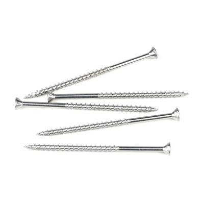 ISO Standard 3 Inch Phillips Chipboard Flat Head Anti-Slip Self Tapping Screw para Decking