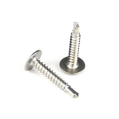 Cabeça de Wafer de 4,8 mm personalizada Phillips Drive Screws 304 Ferro Inoxidável Self Drilling Screw