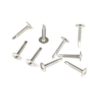 Cabeça de Wafer de 4,8 mm personalizada Phillips Drive Screws 304 Ferro Inoxidável Self Drilling Screw