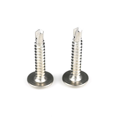 Cabeça de Wafer de 4,8 mm personalizada Phillips Drive Screws 304 Ferro Inoxidável Self Drilling Screw