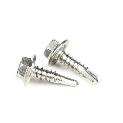3/4" Lavadora de chapas de cimento Hex parafusos de auto-perfuração para instalação de edifícios de fibra